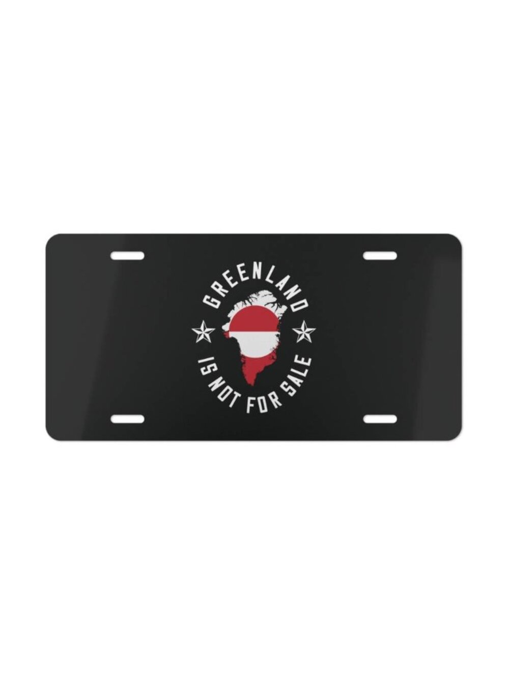 Greenland Is Not For Sale vanity plate | Country Flag License Plate